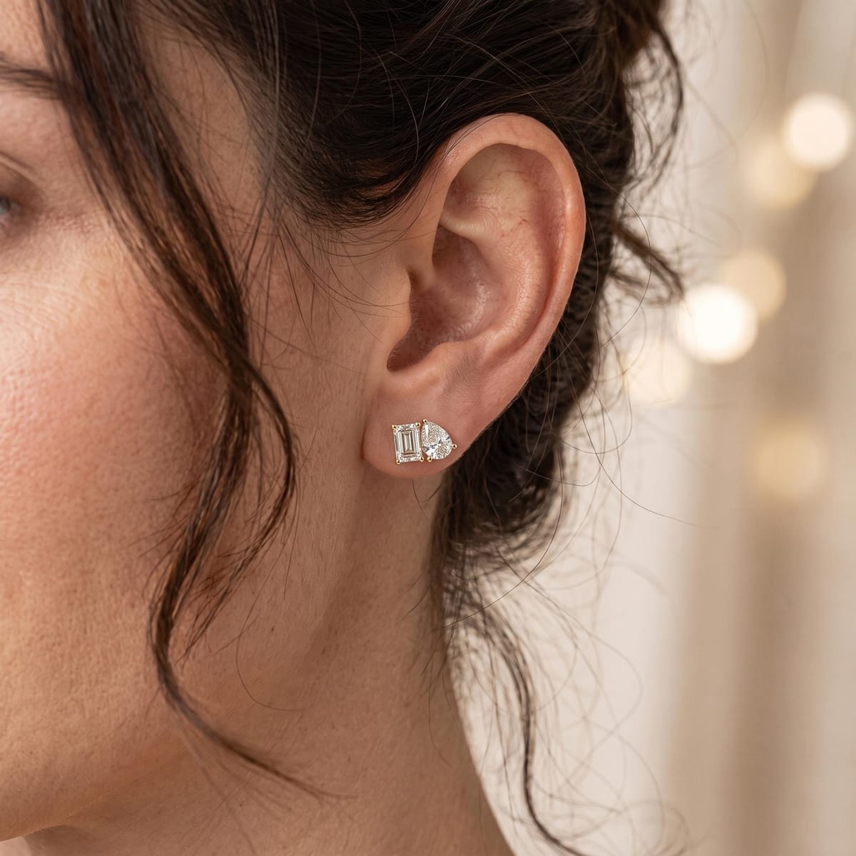 Toi et Moi stud earrings