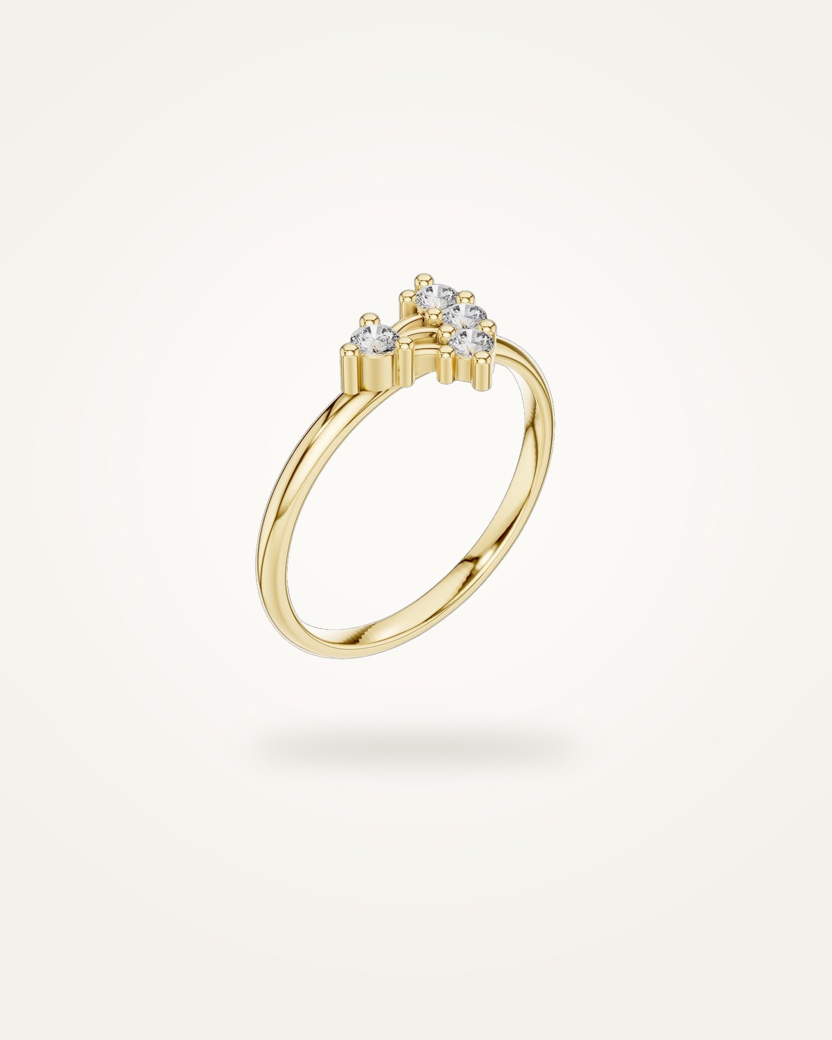 Constellation diamond cluster ring
